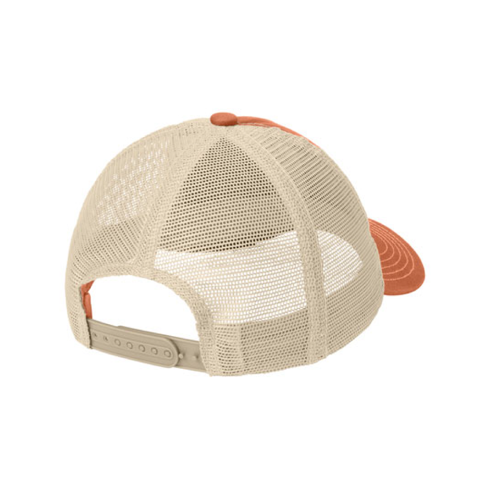 District Hat - Cream and Orange