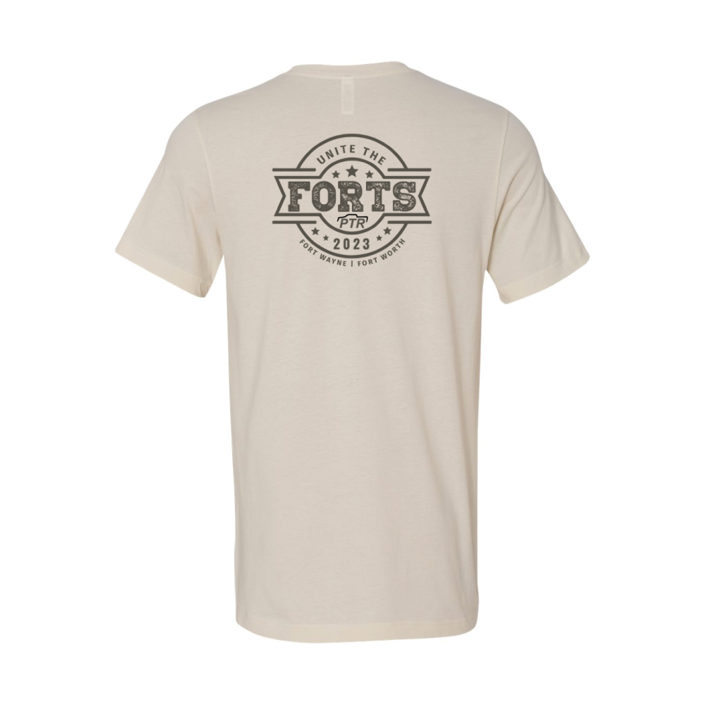 Unite the Forts T-Shirt - Cream with Tonal Ink