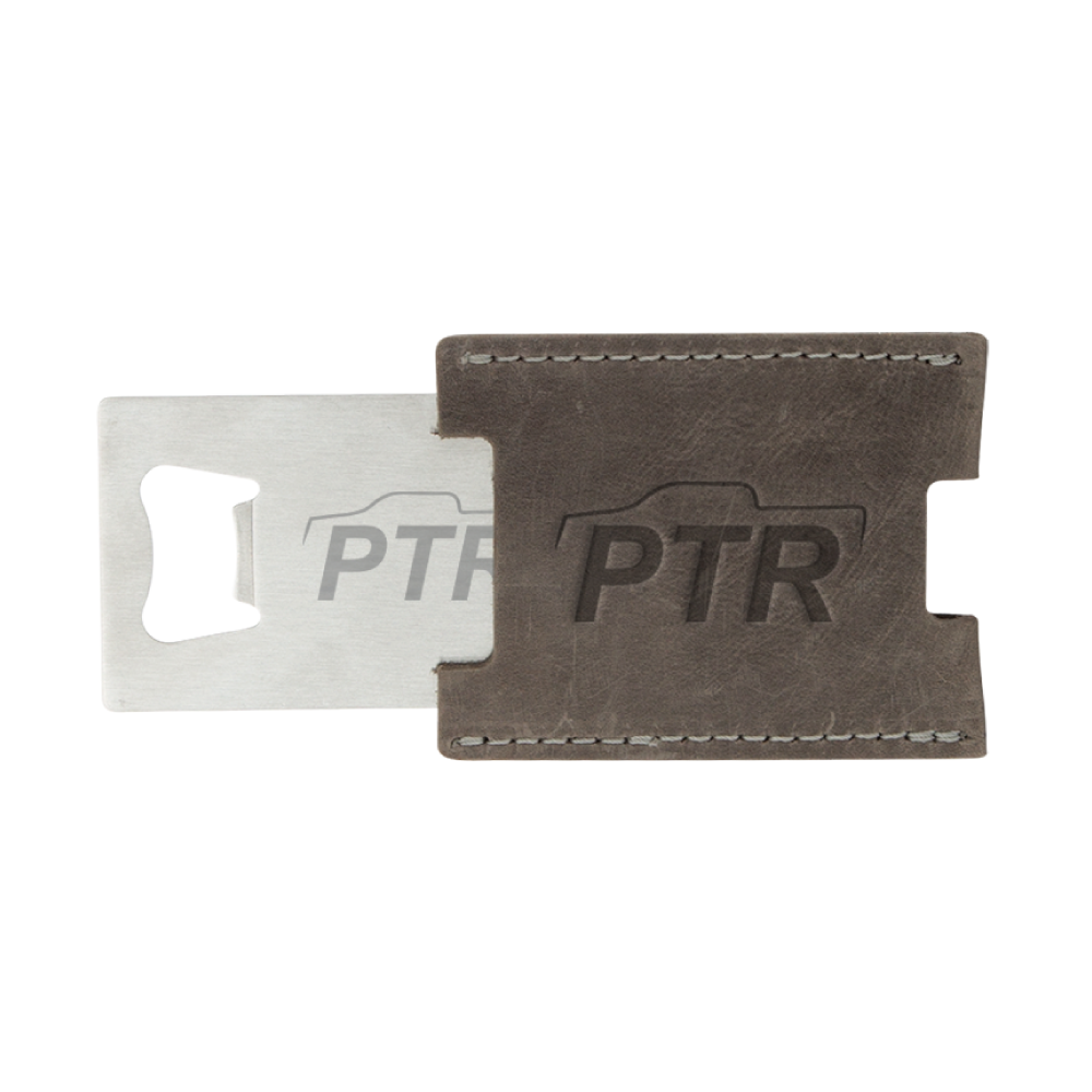 Maltster Bottle Opener with Leather Sleeve