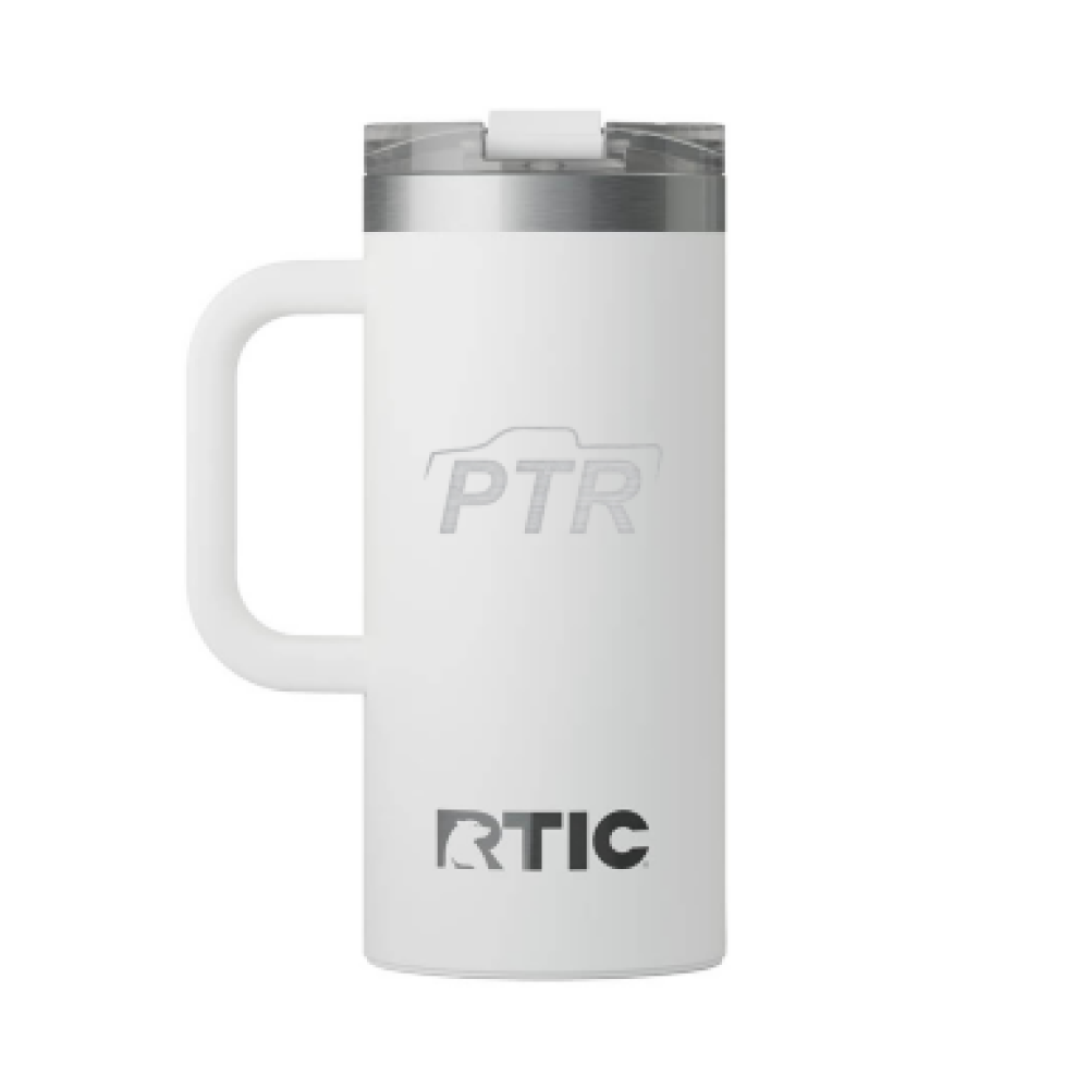 RTIC Road Trip Travel Mug - White, 16oz