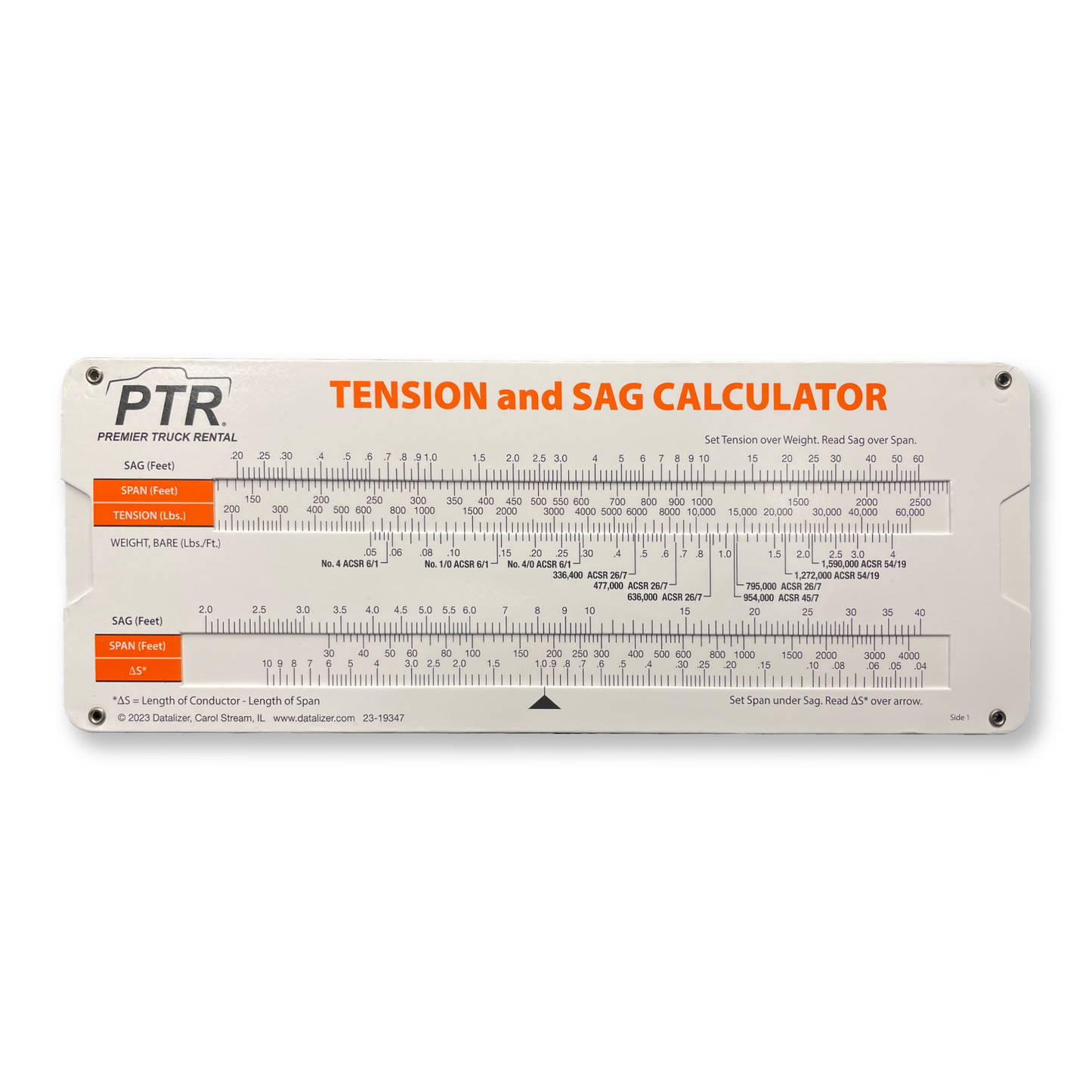 Print Items - Tension and SAG Calculator