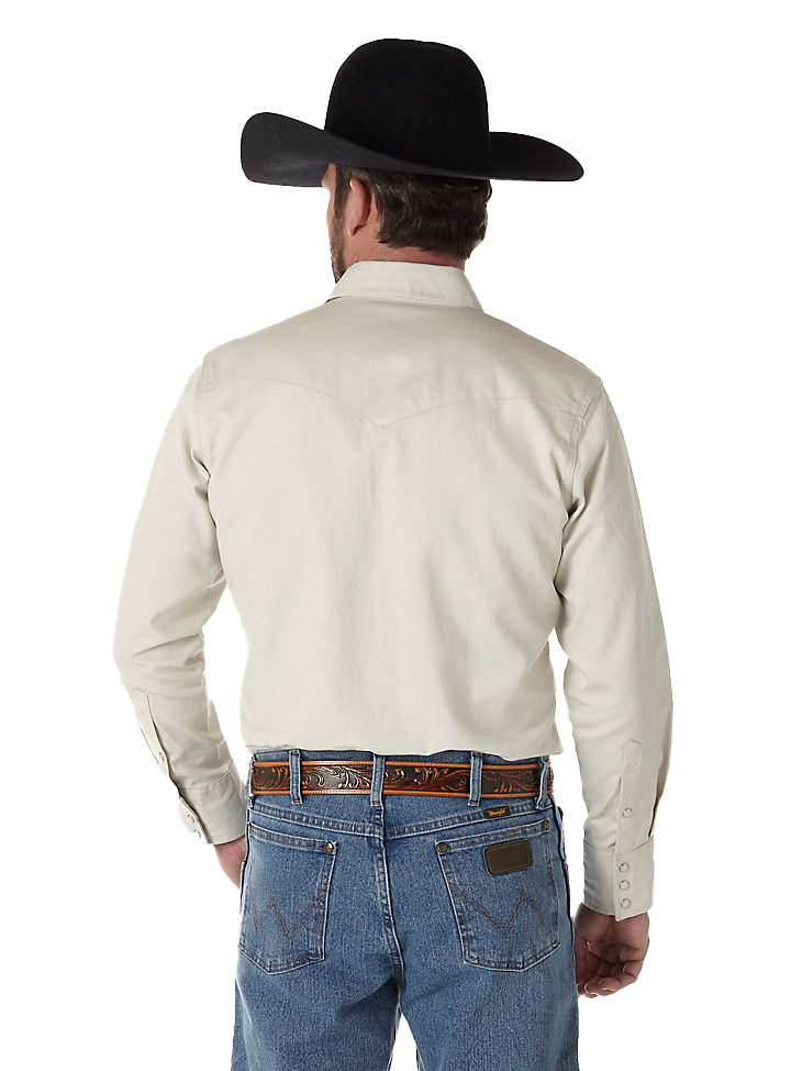 Men's Cowboy Cut Long Sleeve Work Shirt